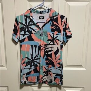 Waggle Tropic Women's Multicolor Golf Shirt